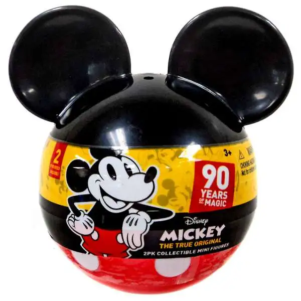 Disney Mickey the True Original 90 Years of Magic Collectible Mini Figure 2-Inch Mystery 2-Pack