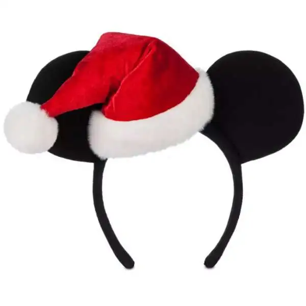 Disney 2024 Holiday Mickey Mouse Santa Hat Exclusive Ear Headband