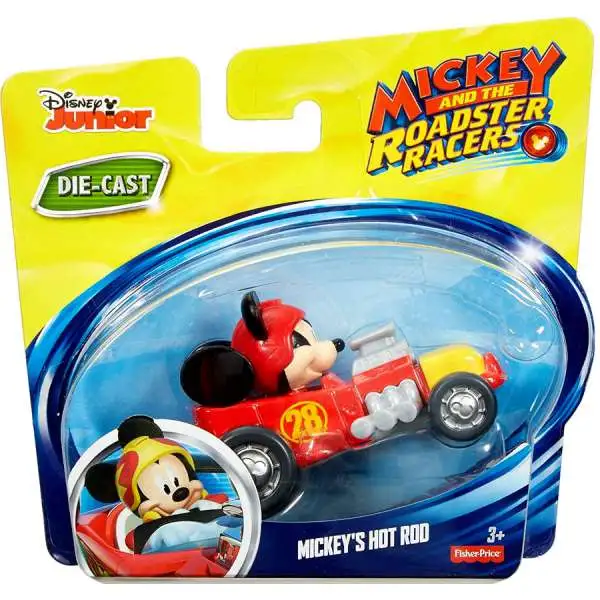 Fisher Price Disney Mickey & Roadster Racers Mickey's Hot Rod Diecast Vehicle [Loose]