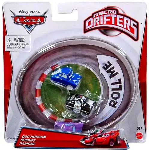 Disney / Pixar Cars Micro Drifters Doc Hudson, Sheriff & Ramone Mini Cars