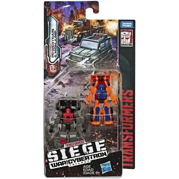 Transformers Generations Siege: War for Cybertron Trilogy Powertrain & Highjump Micromaster Action Figure 2-Pack WFC-S33