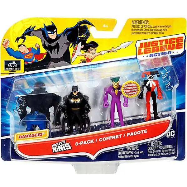 Justice League Action Mighty Minis Build Darkseid Batman, Joker & Harley Quinn Mini Figure 3-Pack