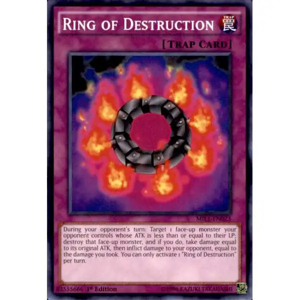 YuGiOh Millennium Pack Common Ring of Destruction MIL1-EN023