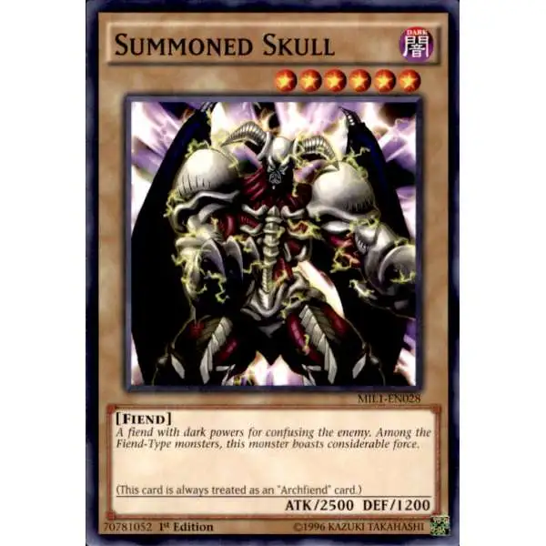 YuGiOh Millennium Pack Common Summoned Skull MIL1-EN028