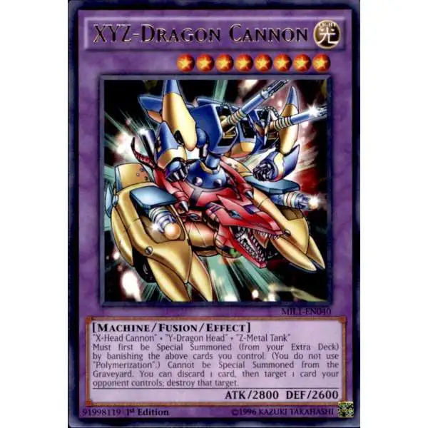 YuGiOh Millennium Pack Rare XYZ-Dragon Cannon MIL1-EN040