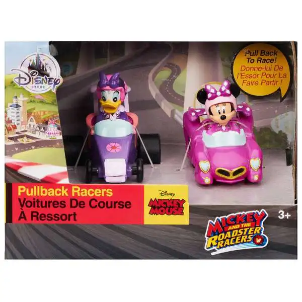 Disney Mickey & Roadster Racers Daisy & Minnie Exclusive Pullback Racer