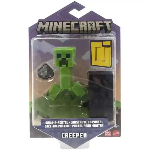 Minecraft Build-A-Portal Creeper Action Figure [Damaged Package]