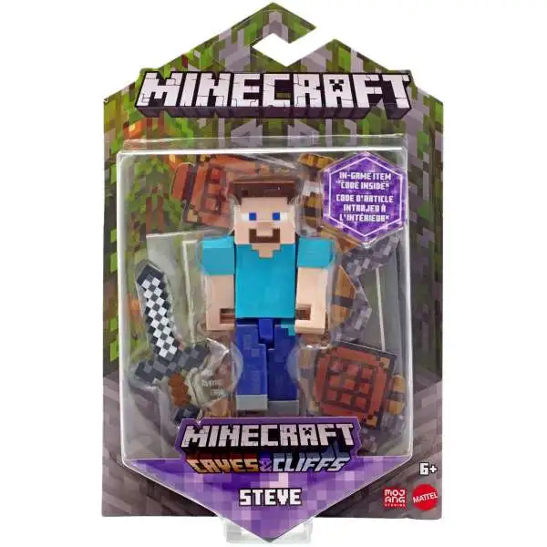 Minecraft Caves & Cliffs Steve Action Figure