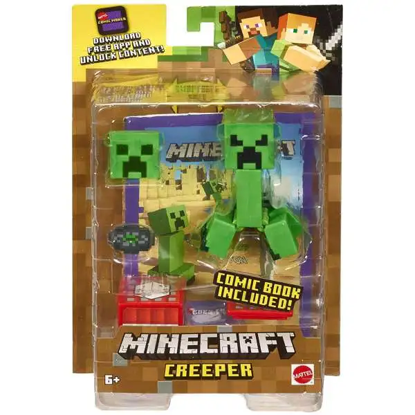  Mattel Minecraft Creeper 8.5 Figure Based on