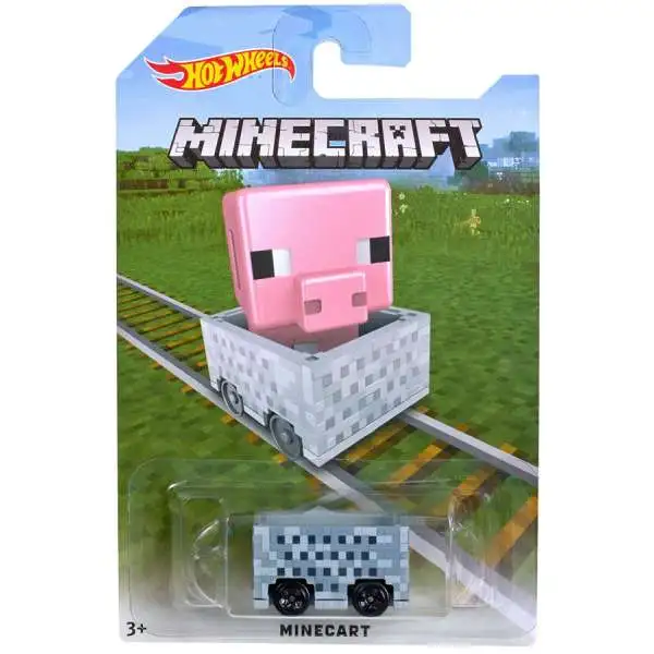 Hot Wheels Minecraft Minecart Diecast Car [Pig]