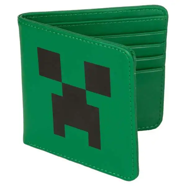 Minecraft Creeper Face Faux Leather Wallet