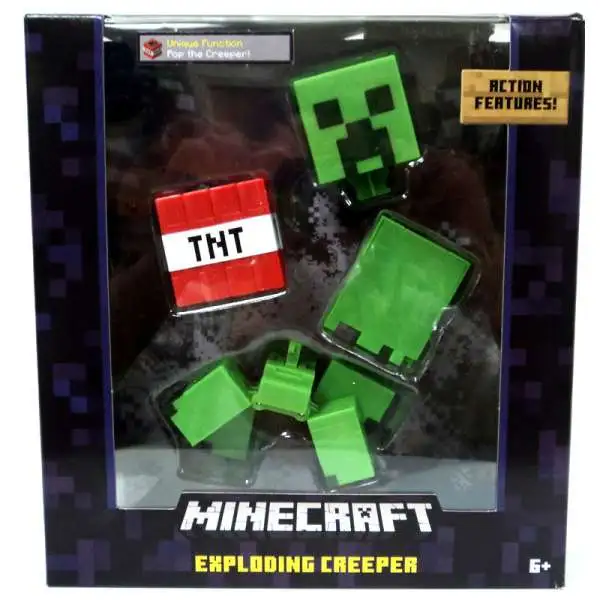 Minecraft Survival Mode Exploding Creeper Action Figure [TNT, Damaged Package]