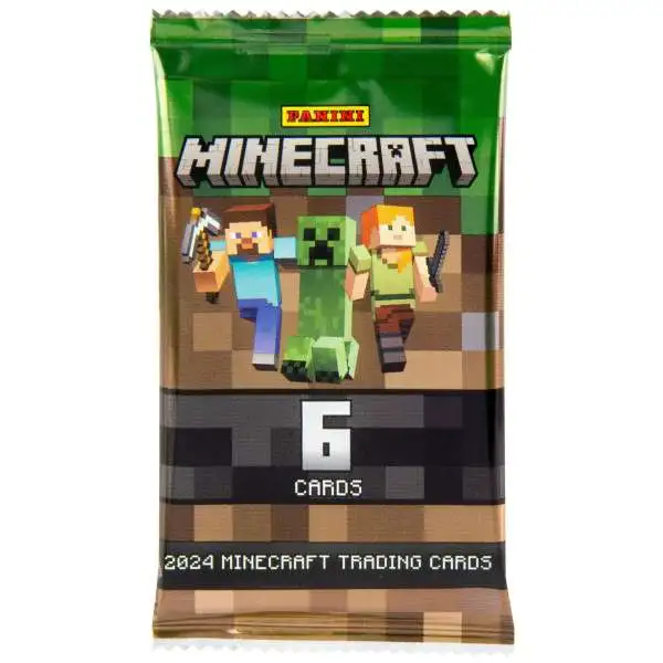 Panini 2024 Minecraft Trading Card MEGA Box Pack [6 Cards]