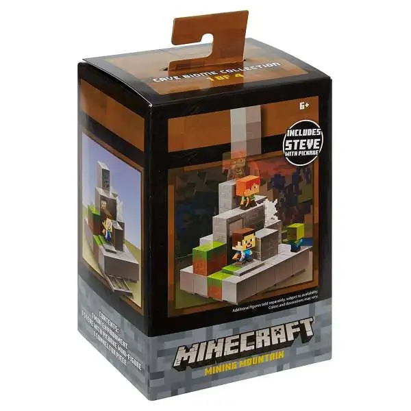 Mattel *Brand New* Lot NEW Minecraft Plains Biome Collection Complete Set of 4 