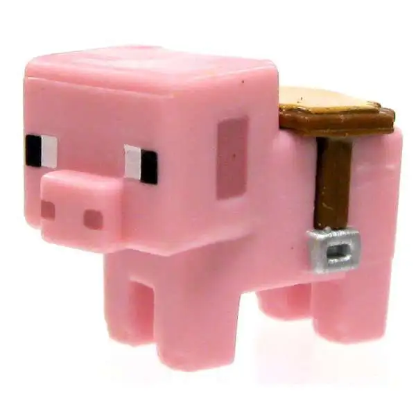 Minecraft Stone Series 2 Saddled Pig 1-Inch Mini Figure [Loose]