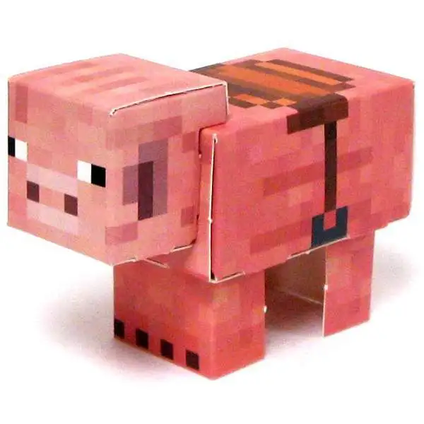 Minecraft Pig with Saddle Papercraft [Single Piece]