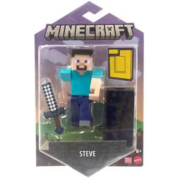 Minecraft Build-A-Portal Steve Action Figure [Blue Shirt]