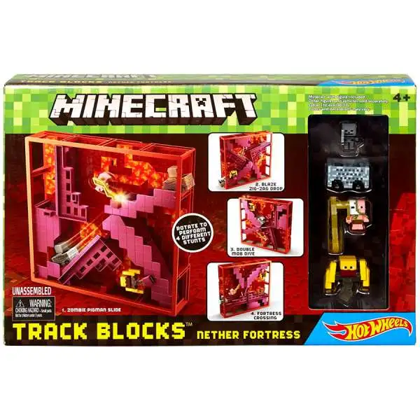 Hot Wheels Minecraft Nether Fortress Track Blocks Set