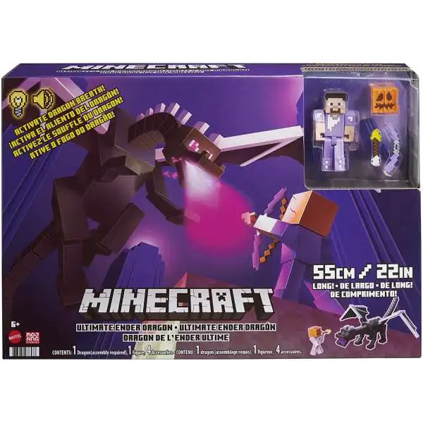 Minecraft Ultimate Ender Dragon Action Figure Set [20" Wingspan, Damaged Package]