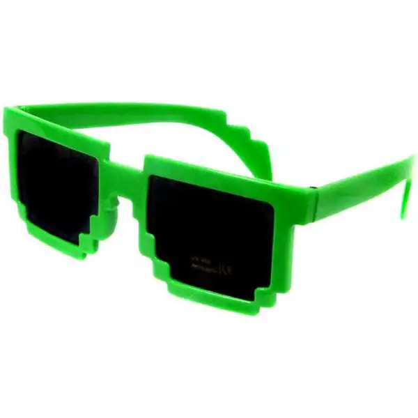 Minecraft Pixelated Sunglasses Accessory [Green]