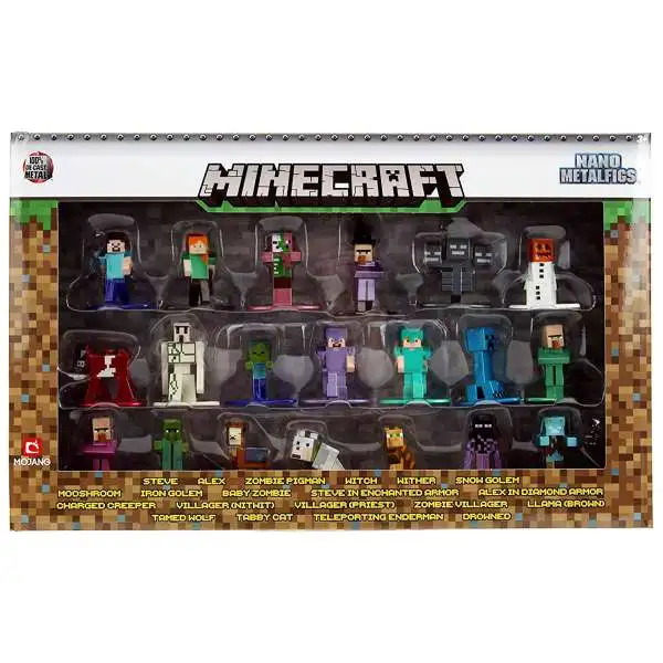 Nano Metalfigs Minecraft Diecast Figure 20-Pack [Version 2] (Pre-Order ships February)
