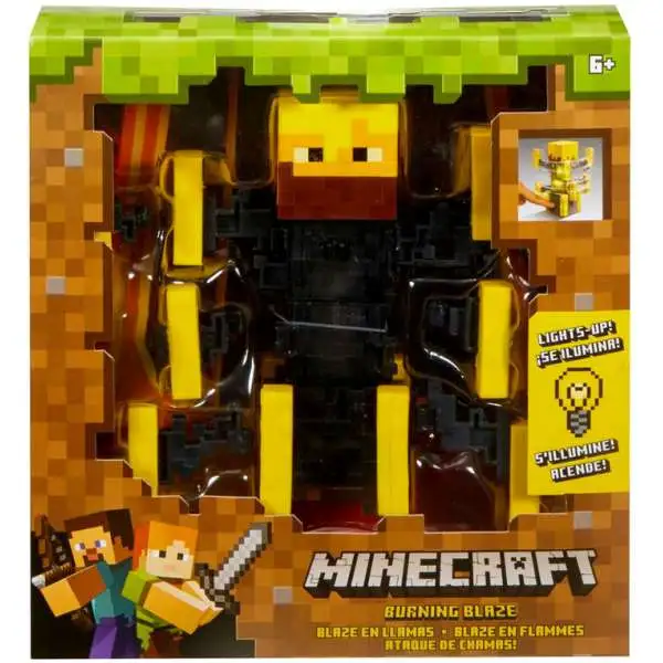 Minecraft Light Up Burning Blaze Action Figure