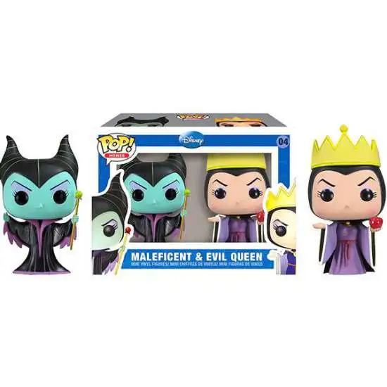 Funko Disney Sleeping Beauty POP! Minis Maleficent & Evil Queen Mini Figure 2-Pack #04