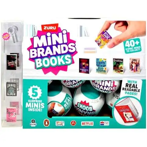 5 Surprise Mini Brands! BOOKS Series 1 Mystery Box [25 Packs]