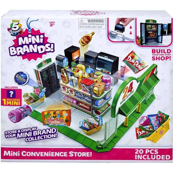 5 Surprise Mini Brands! Mini Convenience Store! Store & Display Playset [20 Pieces]