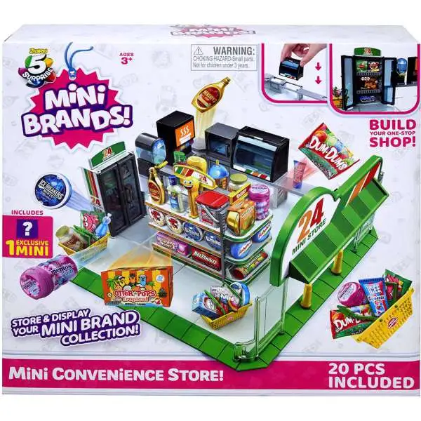 5 Surprise Mini Brands! Mini Convenience Store! Store & Display Playset [20 Pieces, Damaged Package]