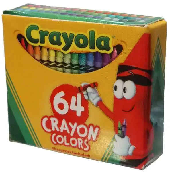 5 Surprise Mini Brands! Crayola 64 Crayon Colors 1-Inch Miniature [Loose]