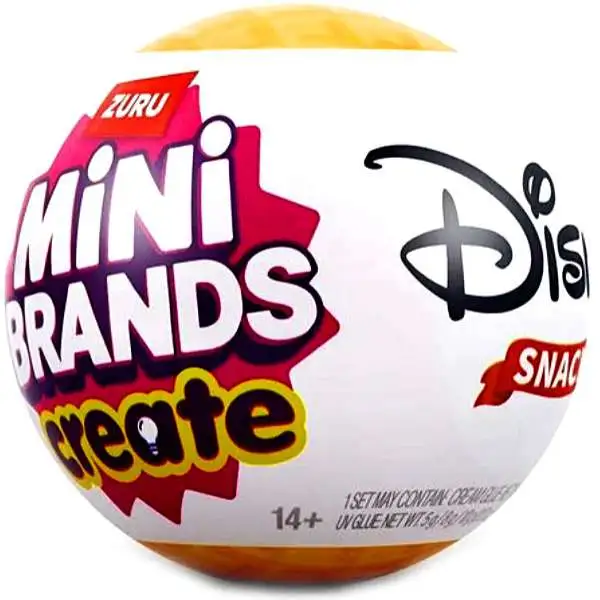 5 Surprise Mini Brands! Create Disney Snacks Mystery Pack [1 RANDOM Item]