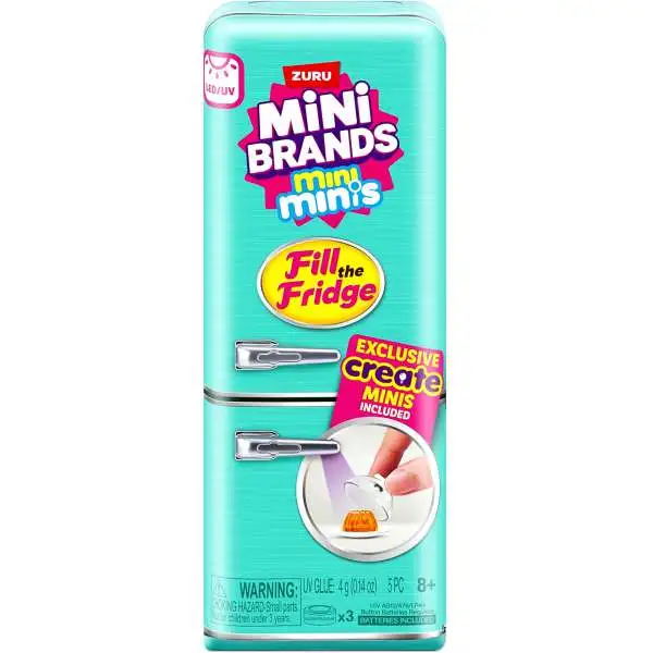Mini Brands Mini Minis Fill The Fridge Refrigerator 10-Inch Playset [Exclusive CREATE Minis!]