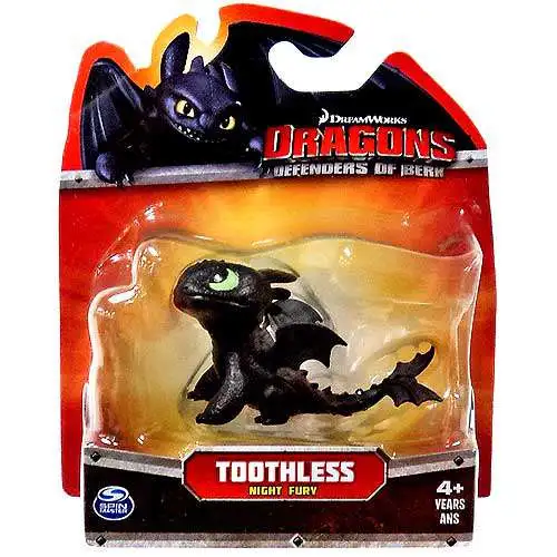 How to Train Your Dragon Dragons Defenders of Berk Toothless 3-Inch Mini Figure [Night Fury Looking Up]
