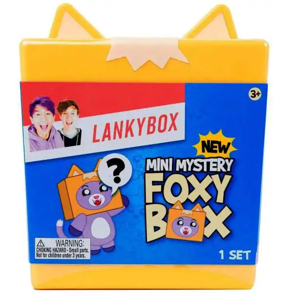 LankyBox Series 3 FOXY BOX MINI Mystery Box [2 Figures, 1 Squishy, 3 Stickers, 1 Pop-It & Mini Mystery Box]