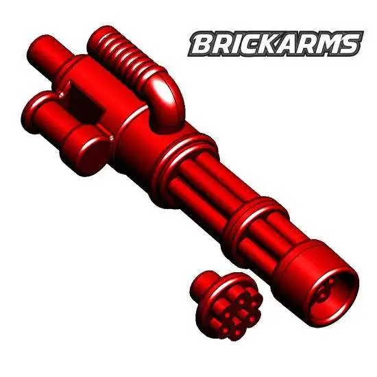 BrickArms Minigun 2.5-Inch [Trans Red with No Ammo]