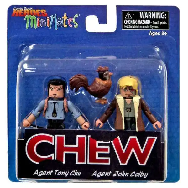 Chew Comic Book Heroes Minimates Agent Tony Chu & Agent John Colby 2-Inch Minifigure 2-Pack