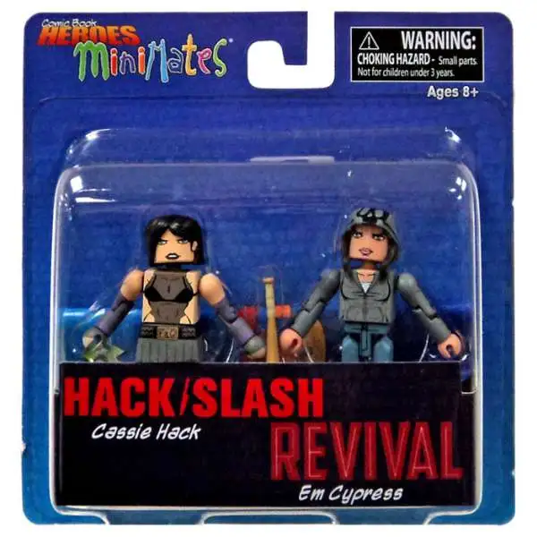Hack / Slash Revival Comic Book Heroes Minimates Cassie Hack & Em Cypress 2-Inch Minifigure 2-Pack