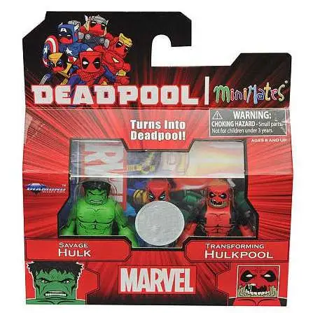 Marvel Secret Wars Minimates Series 22 Savage Hulk & Transforming Hulkpool Exclusive 2-Inch Minifigure 2-Pack