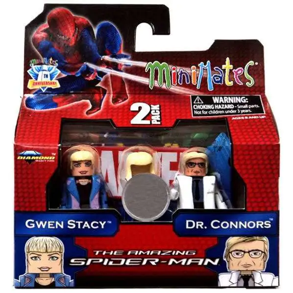Marvel The Amazing Spider-Man Minimates Exclusives Gwen Stacy & Dr. Connors Exclusive Minifigure 2-Pack