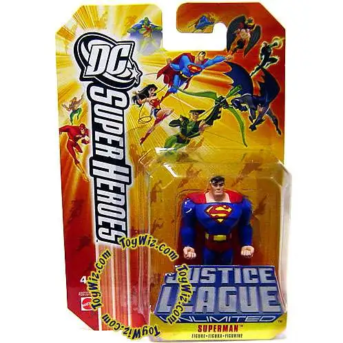 DC Justice League Unlimited Super Heroes Superman Action Figure [Yellow Card]
