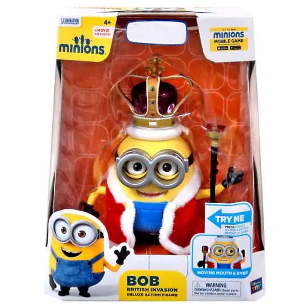 Despicable Me Minions Movie British Invasion Bob Exclusive Deluxe Action Figure [Damaged Package]