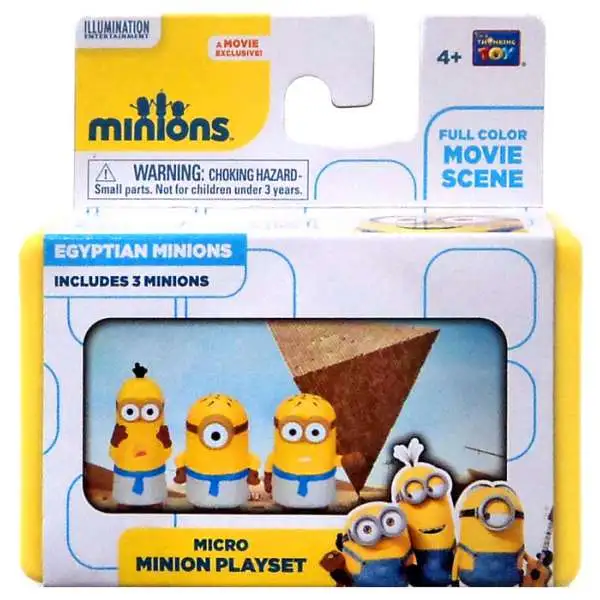 Despicable Me Minions Movie Egyptian Minions 2-Inch Micro Playset