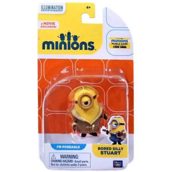 Despicable Me Minions Movie Bored Silly Stuart Action FIgure