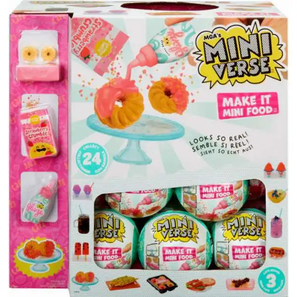 Miniverse Make It Mini Food CAFE Series 3 Wave B Mystery Box [24 Packs]