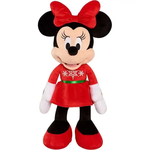Disney 2019 Holiday Minnie Mouse Exclusive 22-Inch Plush [Red Dress, Green Belt]