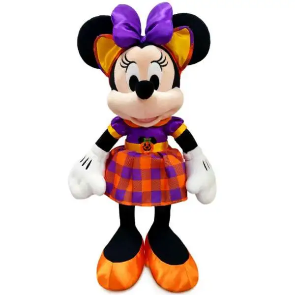 Disney 2021 Halloween Minnie Mouse Small Plush [Plaid Skirt with Pumpkin Belt]