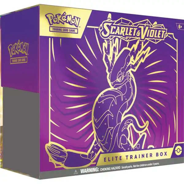 Pokemon Scarlet & Violet Base Set Miraidon Elite Trainer Box [9 Booster Packs, 1 Foil Promo Card, 65 Card Sleeves & More]
