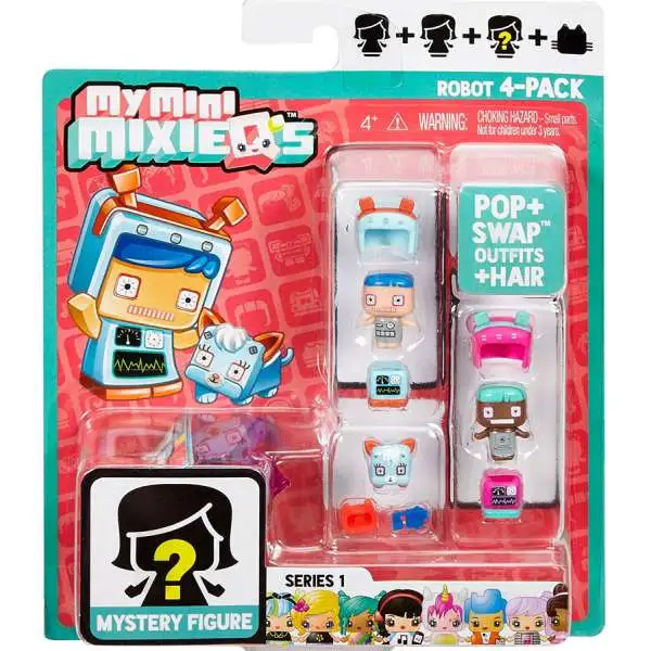 My Mini MixieQ's Robot Minifigure 4-Pack