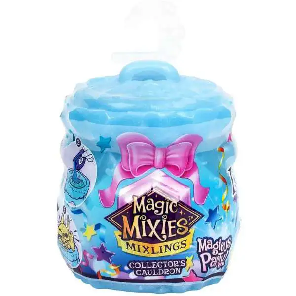 Magic Mixies Mixlings Series 4 Magicus Party Collector's Cauldron Mystery Pack [1 RANDOM Figurine, 1 Fizz Packet & More]